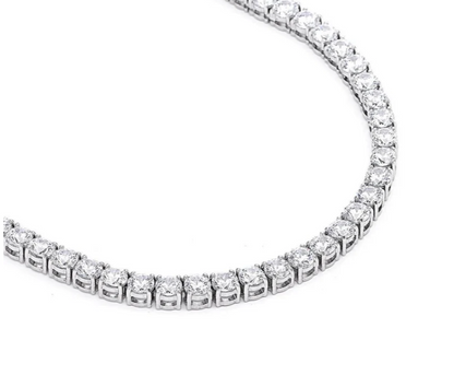 PREMIUM STAINLESS STEEL - TENNIS NECKLACE - ROUND 5MM