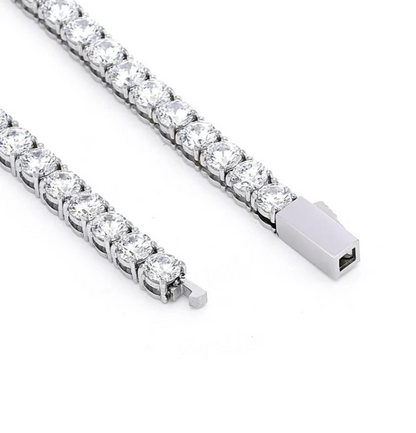 PREMIUM STAINLESS STEEL - TENNIS NECKLACE - ROUND 5MM