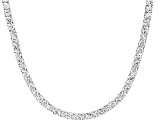 PREMIUM STAINLESS STEEL - TENNIS NECKLACE - ROUND 5MM