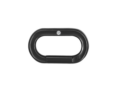 Premium Stainless Steel | 13MM Paperclip Extender Carabiner Clasp |  Black, Gold & Steel