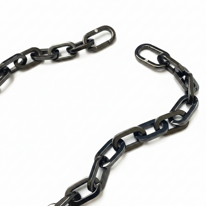 Premium Stainless Steel | 13MM Paperclip Extender Carabiner Clasp |  Black, Gold & Steel