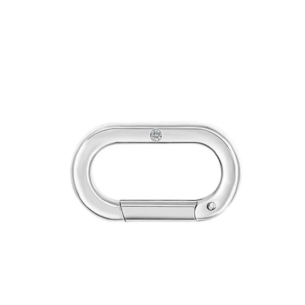 Premium Stainless Steel | 13MM Paperclip Extender Carabiner Clasp |  Black, Gold & Steel