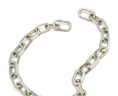 Premium Stainless Steel | 13MM Paperclip Extender Carabiner Clasp |  Black, Gold & Steel