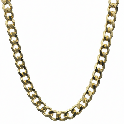 GOLD FILLED - NECKLACE - CURB 6MM