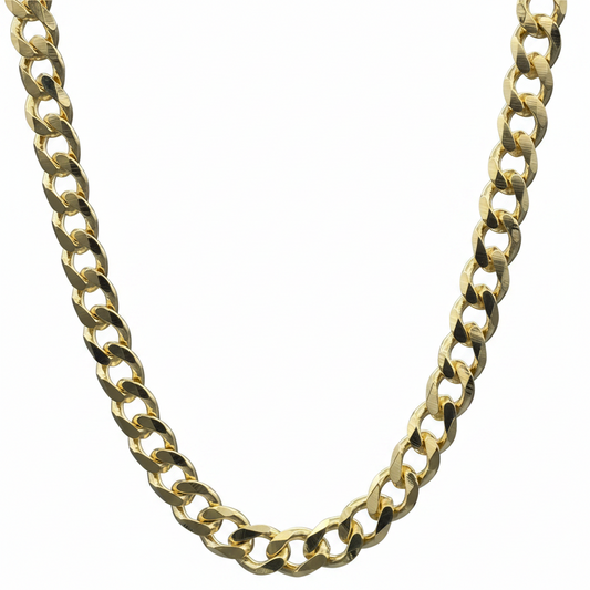 GOLD FILLED - NECKLACE - CURB 6MM