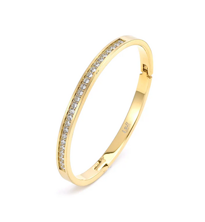 PREMIUM STAINLESS STEEL - BRACELET - PAVE 25 BANGLE