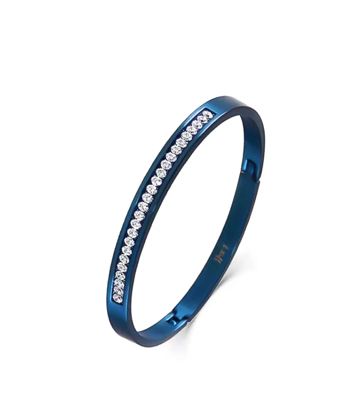 PREMIUM STAINLESS STEEL - BRACELET - PAVE 25 BANGLE
