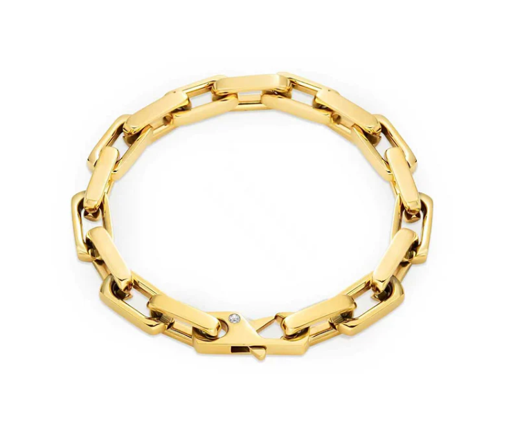 PREMIUM STAINLESS STEEL - BRACELET - EDGE PAPERCLIP 7.8MM