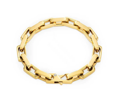 PREMIUM STAINLESS STEEL - BRACELET - EDGE PAPERCLIP 7.8MM