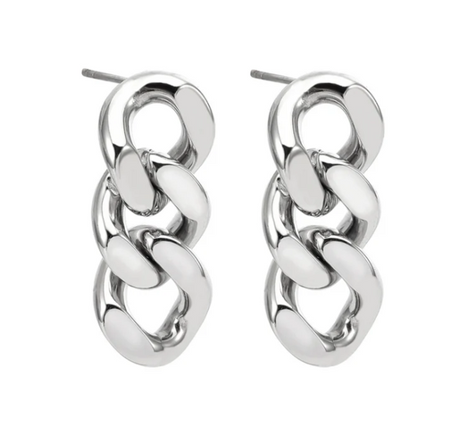 Cuban Link Earrings | 25MM | Gold or Steel | Premium 316L Stainless Steel