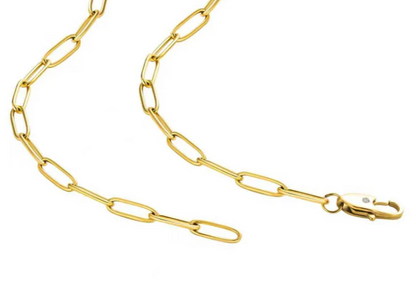Paperclip Necklace | 4MM | 18K Gold PVD | Premium 316L Stainless Steel