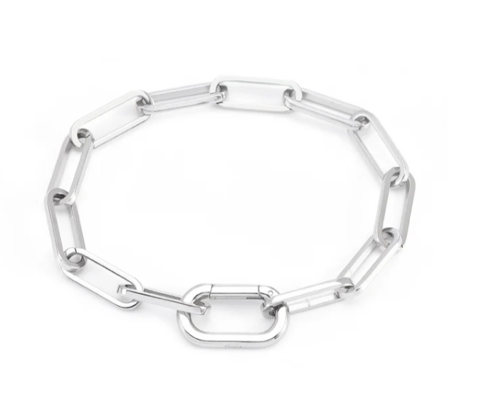 Flat Paperclip Bracelet | 6MM | Premium 316L Stainless Steel | Gold or Steel