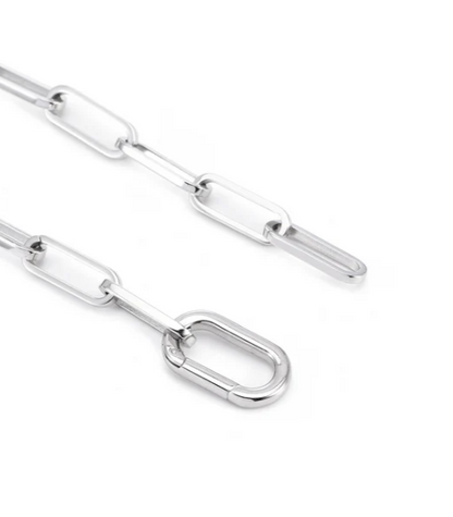 Flat Paperclip Bracelet | 6MM | Premium 316L Stainless Steel | Gold or Steel