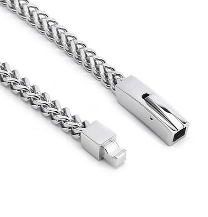 PREMIUM STAINLESS STEEL - BRACELET - FRANCO 4MM in STEEL