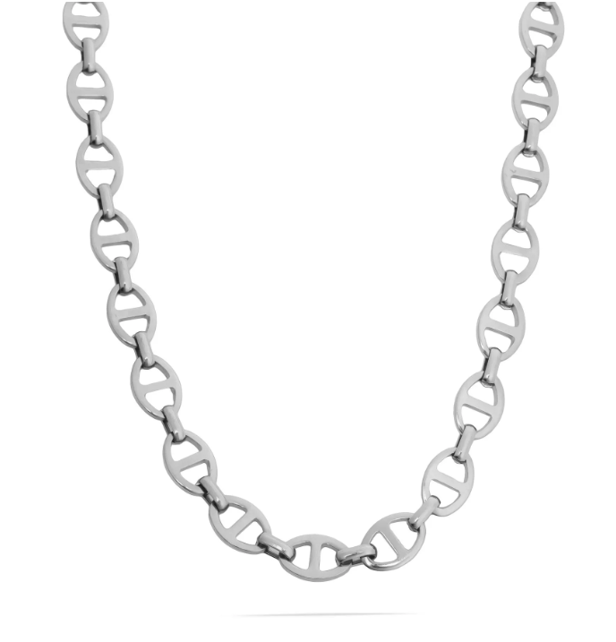 Anchor Link Necklace | 8MM | 316L Stainless Steel | 18K Gold PVD or Steel