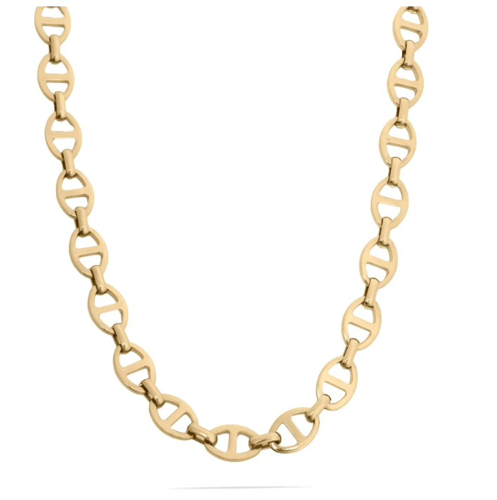 Anchor Link Necklace | 8MM | 316L Stainless Steel | 18K Gold PVD or Steel
