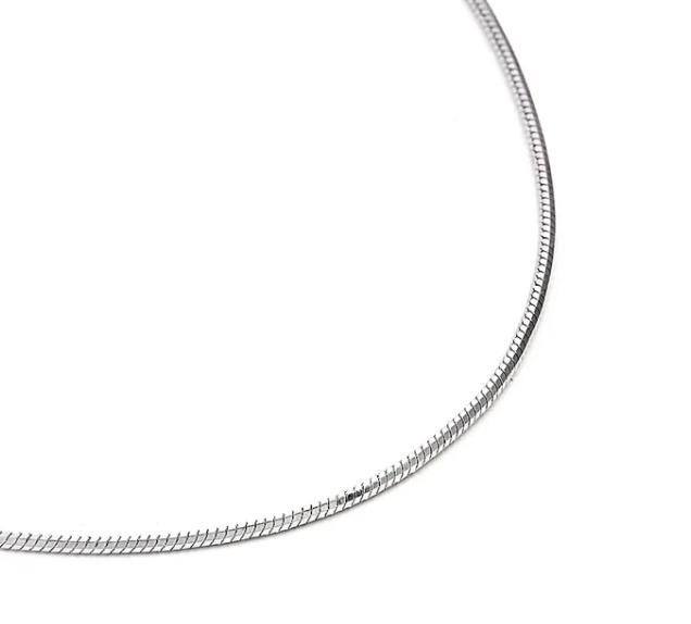 Round Herringbone Chain Necklace | 1.5MM | Steel | Premium Stainless Steel