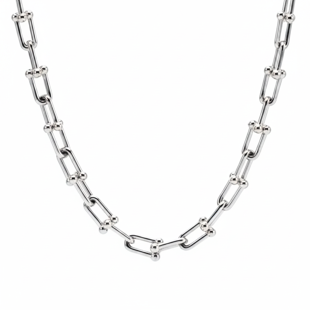 Horseshoe Link Necklace | Gold, Rose Gold or Steel | Premium 316L Stainless Steel