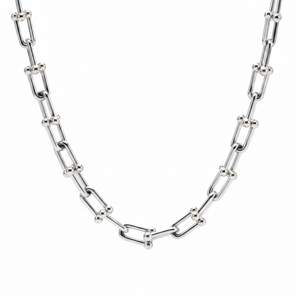 Horseshoe Link Necklace | Gold, Rose Gold or Steel | Premium 316L Stainless Steel