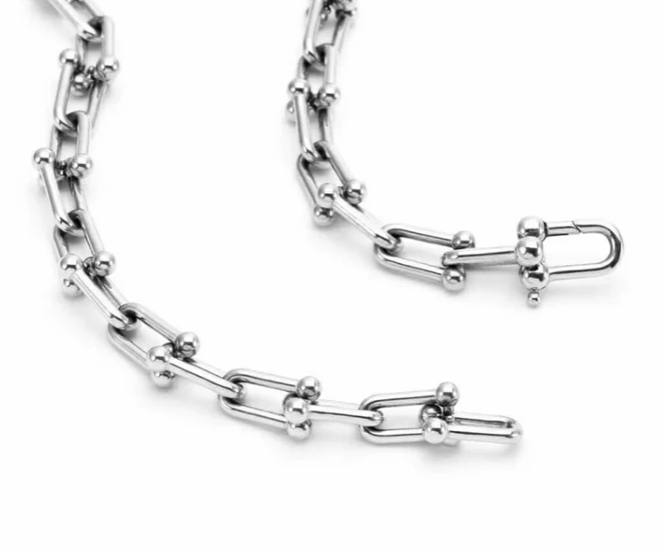 Horseshoe Link Necklace | Gold, Rose Gold or Steel | Premium 316L Stainless Steel
