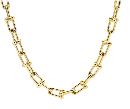 Horseshoe Link Necklace | Gold, Rose Gold or Steel | Premium 316L Stainless Steel