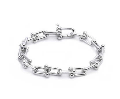 Horseshoe Link Bracelet | Gold, Rose Gold or Steel | Premium 316L Stainless Steel
