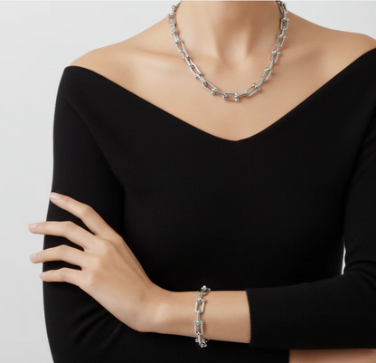 Horseshoe Link Bracelet | Gold, Rose Gold or Steel | Premium 316L Stainless Steel