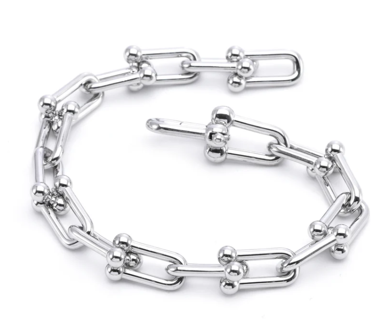 Horseshoe Link Bracelet | Gold, Rose Gold or Steel | Premium 316L Stainless Steel
