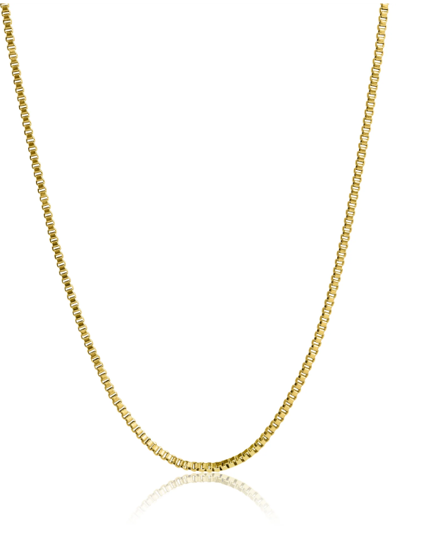 Box Chain Necklace | 1.5MM | Gold, Rose Gold or Steel | 316L Stainless Steel