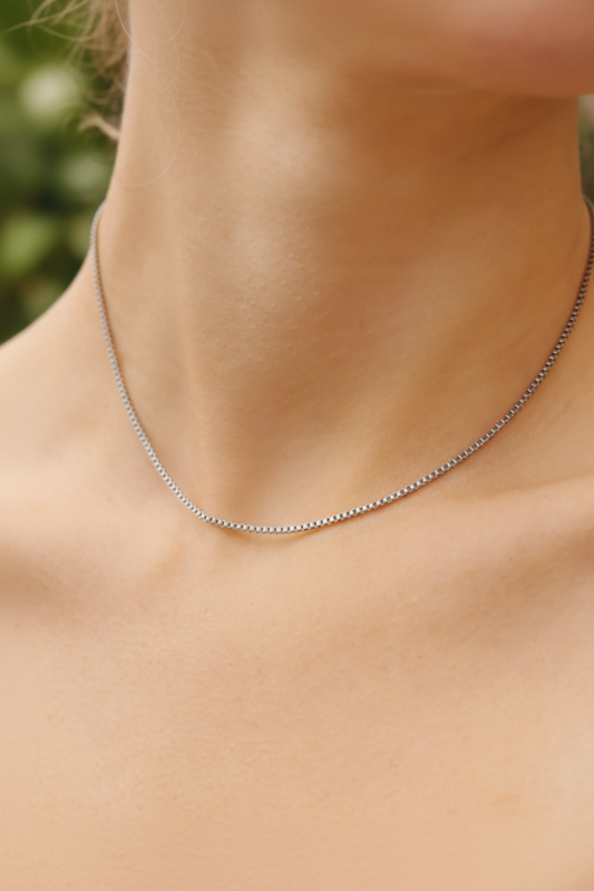 Box Chain Necklace | 1.5MM | Gold, Rose Gold or Steel | 316L Stainless Steel