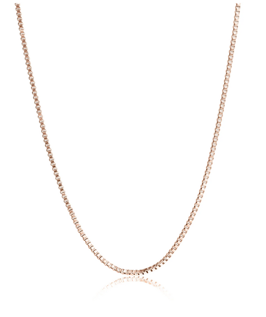 Box Chain Necklace | 1.5MM | Gold, Rose Gold or Steel | 316L Stainless Steel
