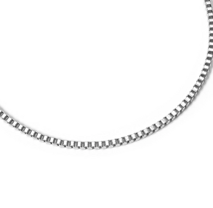 Box Chain Necklace | 1.5MM | Gold, Rose Gold or Steel | 316L Stainless Steel