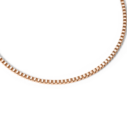 Box Chain Necklace | 1.5MM | Gold, Rose Gold or Steel | 316L Stainless Steel