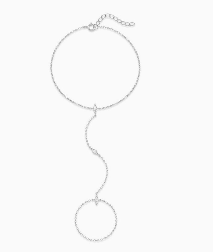 Marquise CZ Hand Chain | S925 Sterling Silver