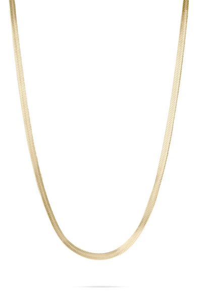 Herringbone Chain Necklace | 3MM | 14K Gold-Filled