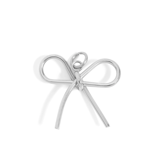 Bow Charm | 20MM | 18K Gold PVD or Steel | 316L Stainless Steel