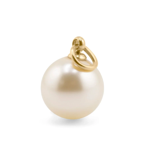 Pearl Charm | 6MM or 10MM | 18K Gold PVD or Steel | 316L Stainless Steel