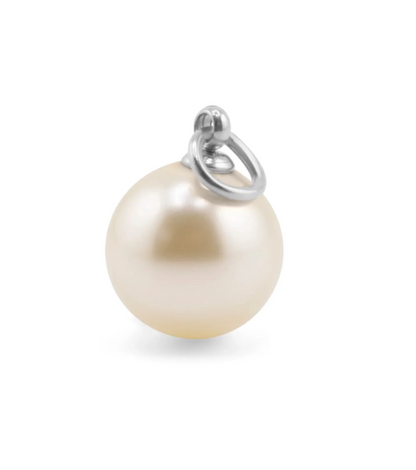 Pearl Charm | 6MM or 10MM | 18K Gold PVD or Steel | 316L Stainless Steel