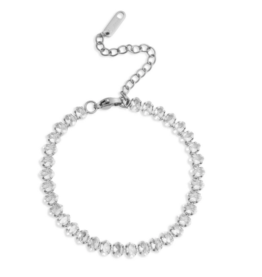 Oval CZ Tennis Bracelet | 5MM | 18K Gold PVD or Steel | 316L Stainless Steel