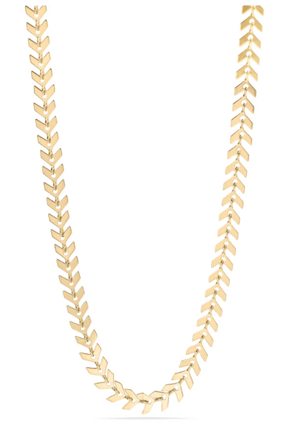 Chevron Link Necklace | 6MM | 18K Gold PVD or Steel | 316L Stainless Steel