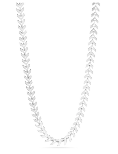 Chevron Link Necklace | 6MM | 18K Gold PVD or Steel | 316L Stainless Steel