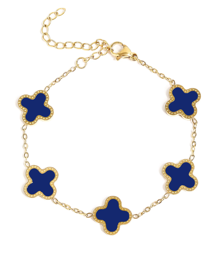 Clover Charm Bracelet | 13MM | 18K Gold PVD | 316L Stainless Steel
