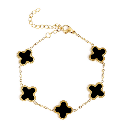 Clover Charm Bracelet | 13MM | 18K Gold PVD | 316L Stainless Steel