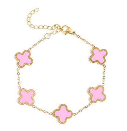 Clover Charm Bracelet | 13MM | 18K Gold PVD | 316L Stainless Steel