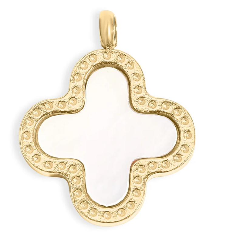 Clover Charm | 13MM | 18K Gold PVD | 316L Stainless Steel