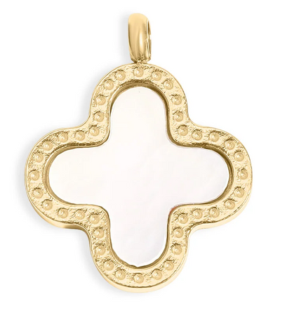Clover Charm | 13MM | 18K Gold PVD | 316L Stainless Steel