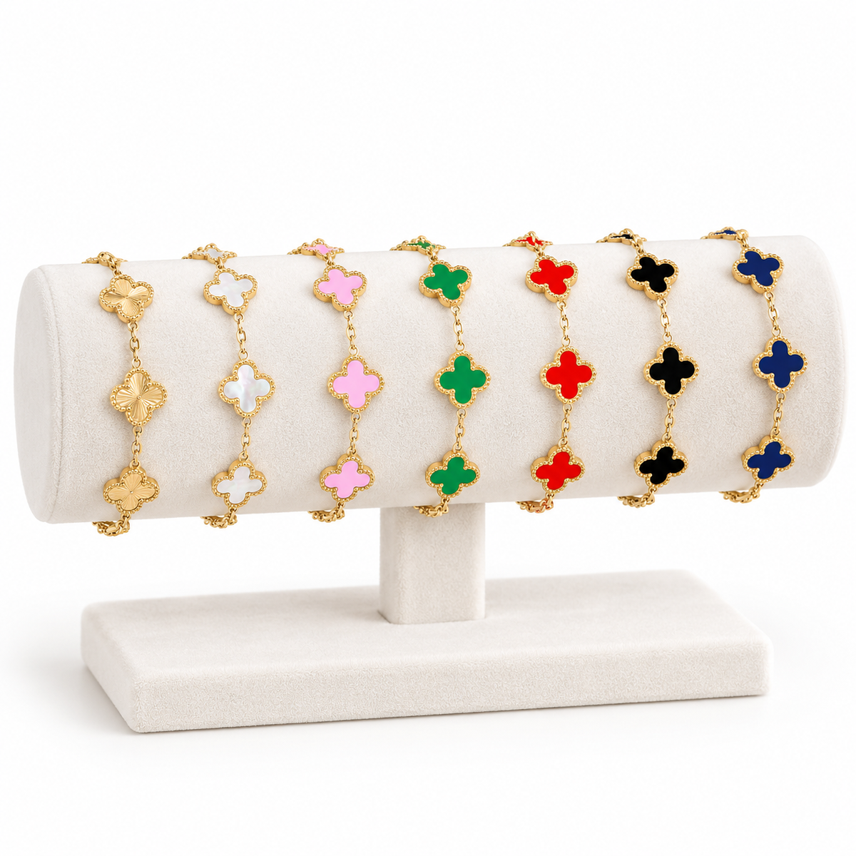 Clover Charm Bracelet | 13MM | 18K Gold PVD | 316L Stainless Steel