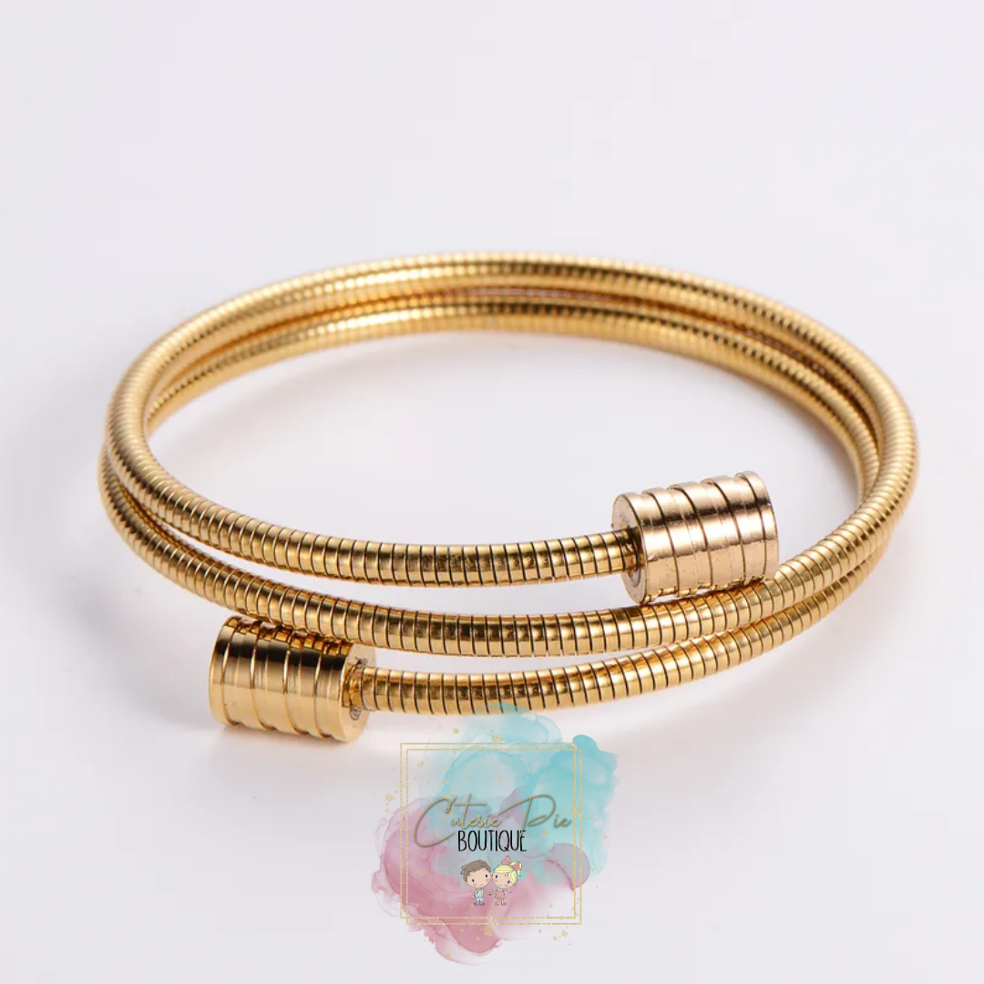 Cable Twist Bracelet - GOLD - Stainless Steel Plated