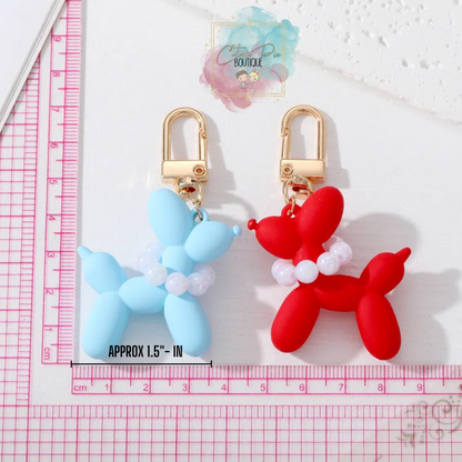 Balloon Dog Keychain - Bag Charm - Puppy Keychain - Balloon Animal