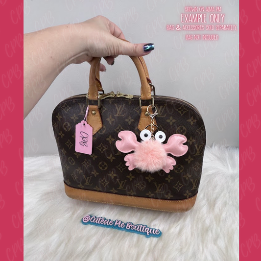 Crab Pom Pom | Bag Charm & Keychain Accessory